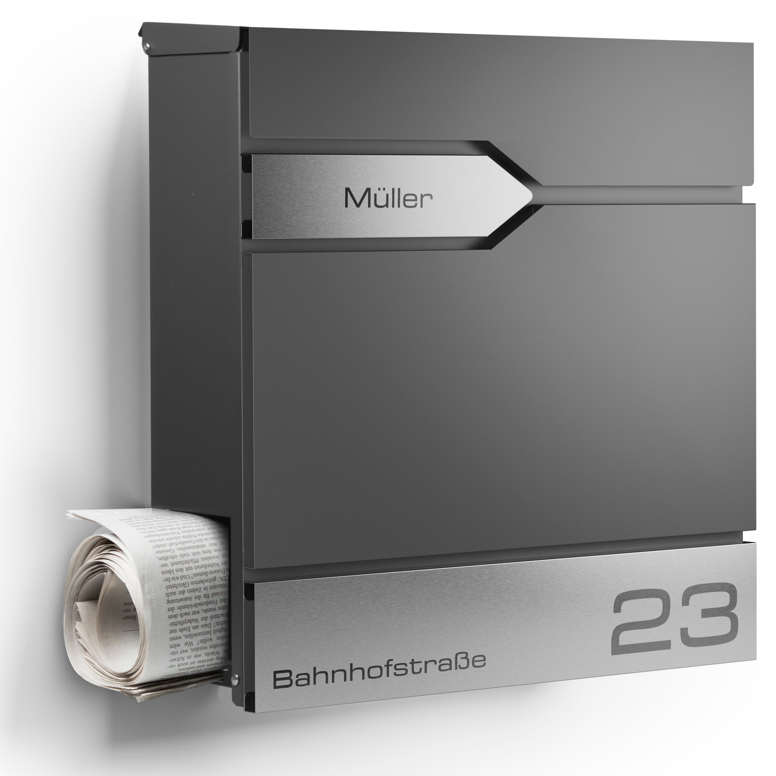 Letterbox Sydney with engraving — modern & minimalist in stainless steel