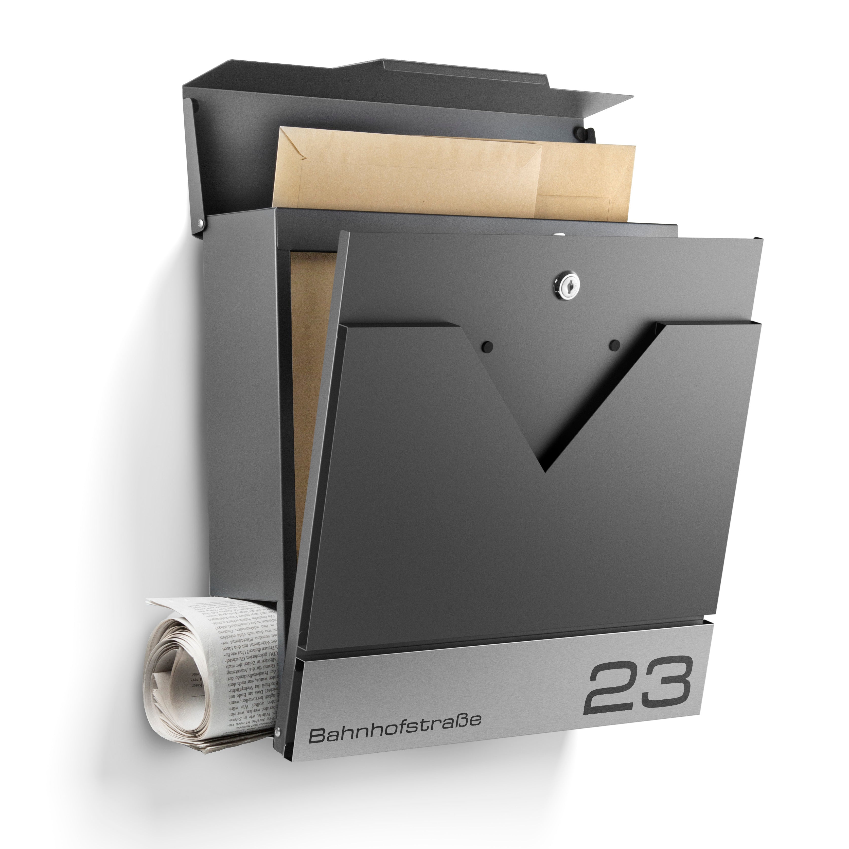 Venice Mailbox with Engraving — Italian Elegance in Stainless Steel