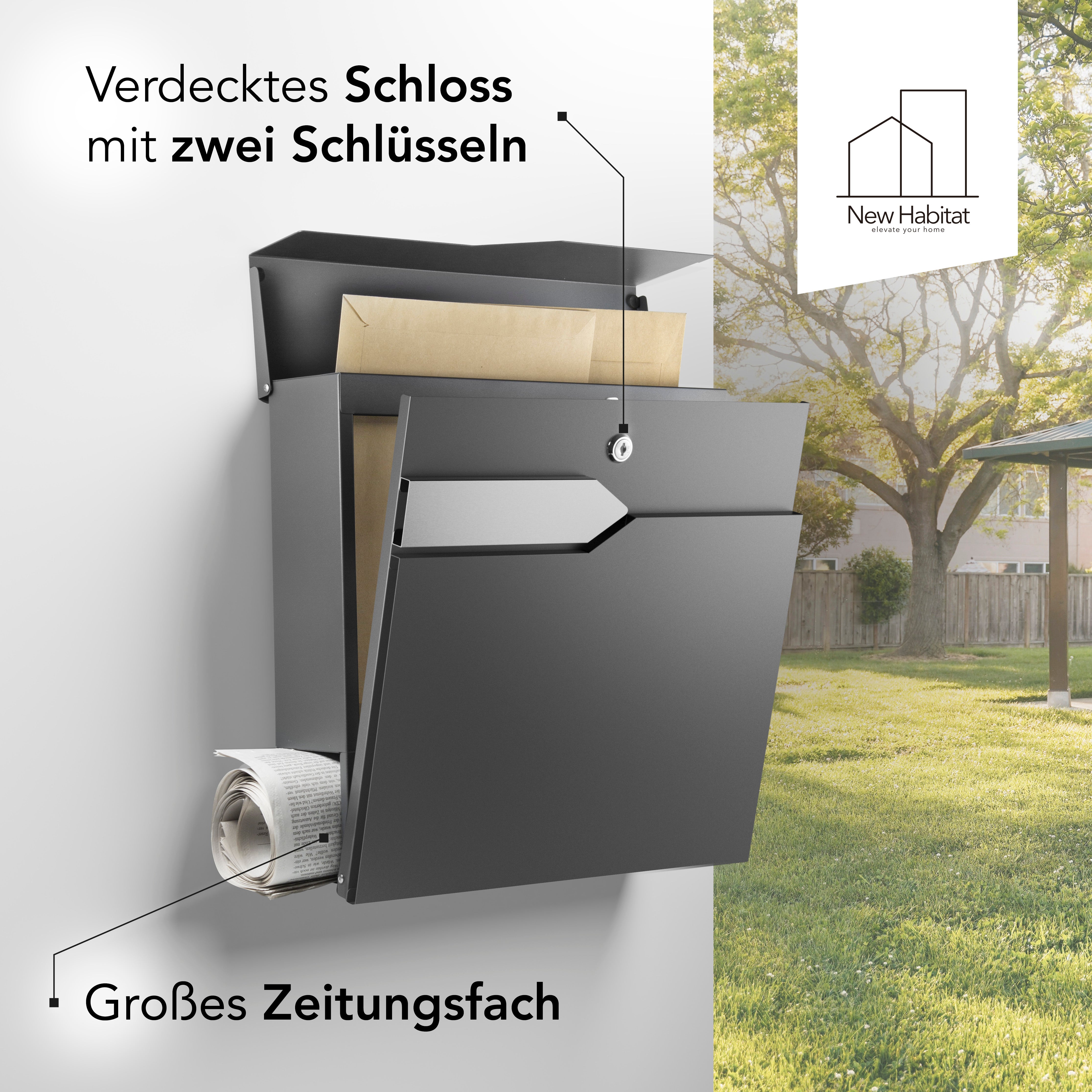 Munich Letterbox — Robust & Timeless in Stainless Steel